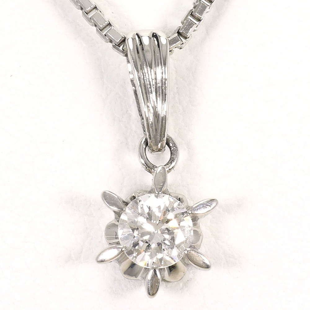 VINTAGE Silver Diamond Necklace